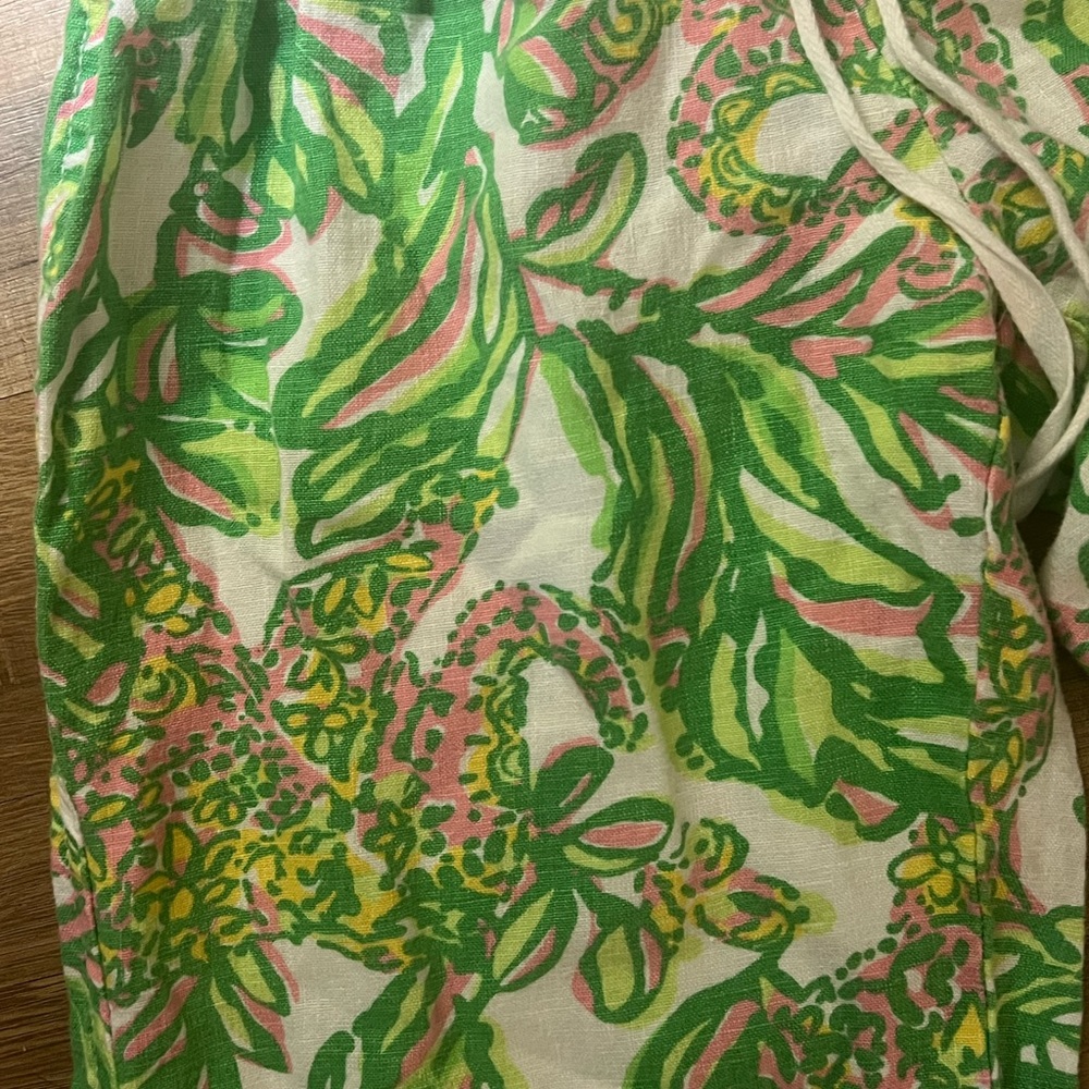 Lilly Pulitzer The Beach Pant Linen Pants Size XS - Picture 2 of 5